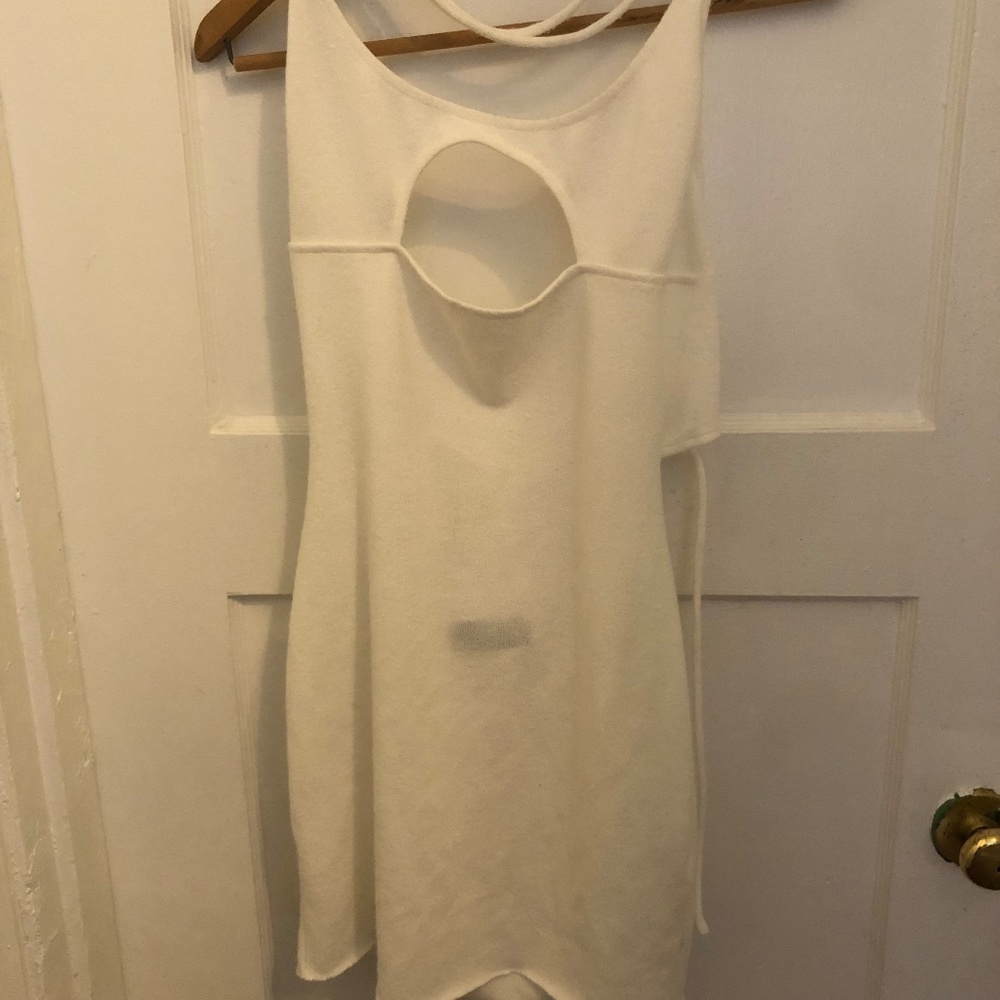 No tags Terry like beach cover for on the beach. Criss cross ties - like new